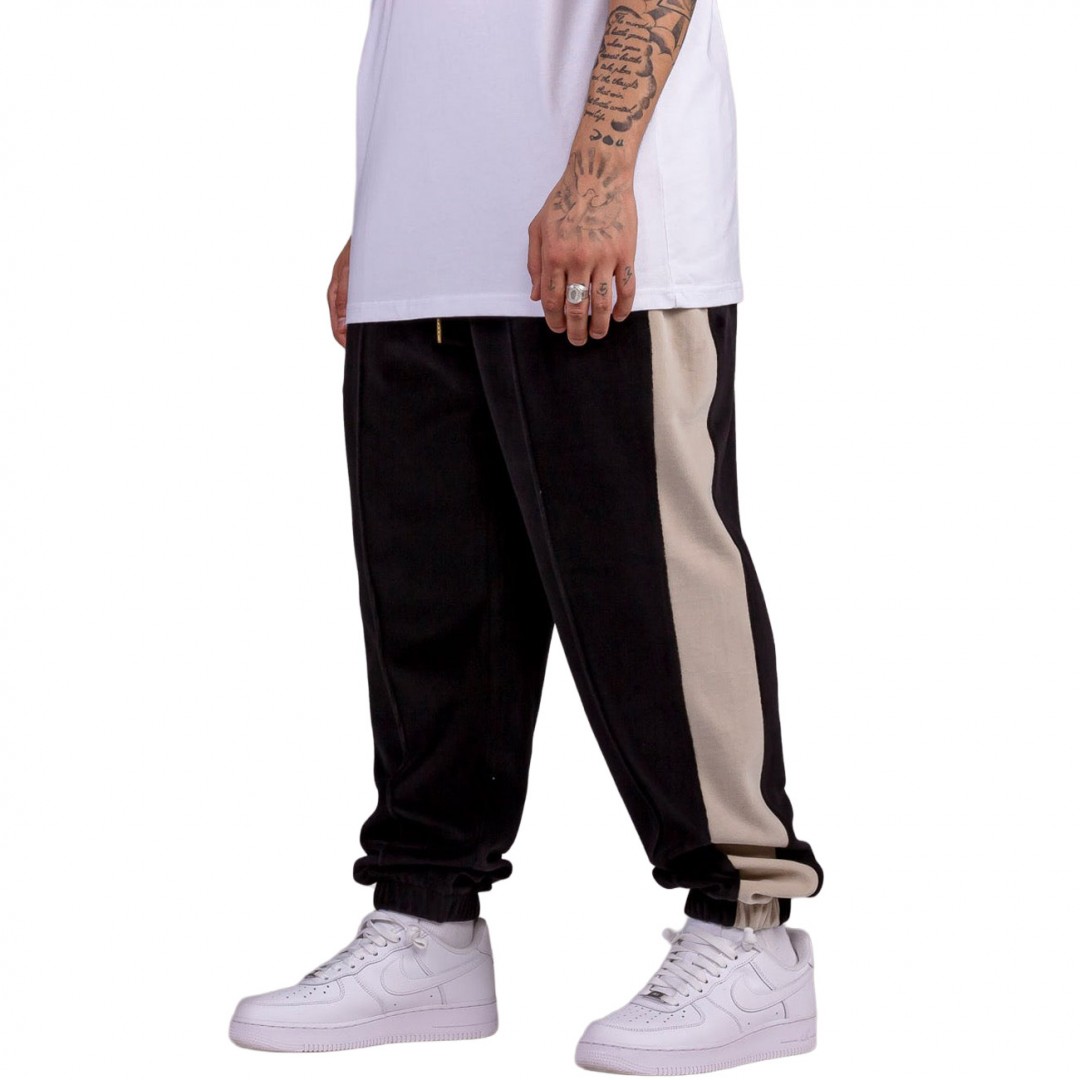 GRIMEY IAM VELVET TRACK PANTS GRTS232-BLK Black