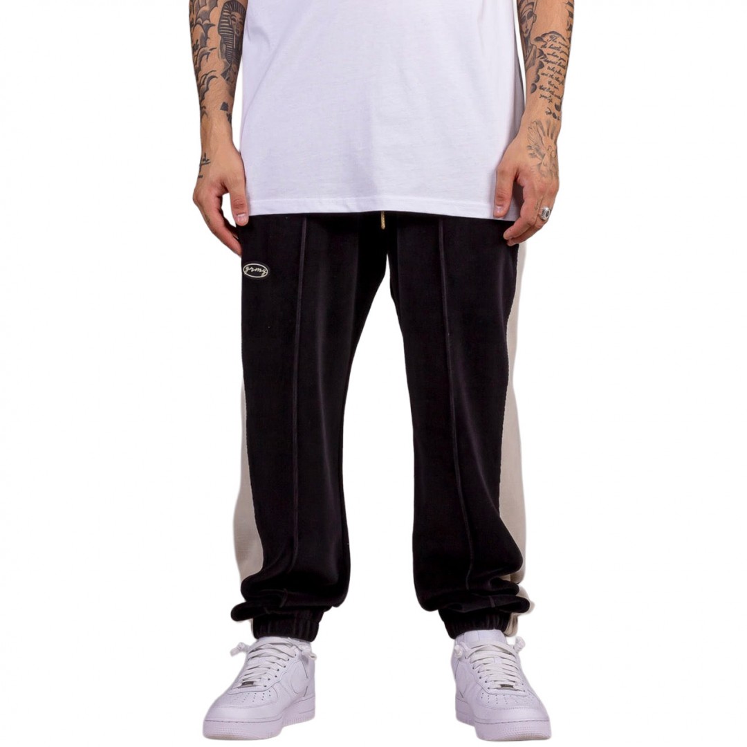 GRIMEY IAM VELVET TRACK PANTS GRTS232-BLK Black