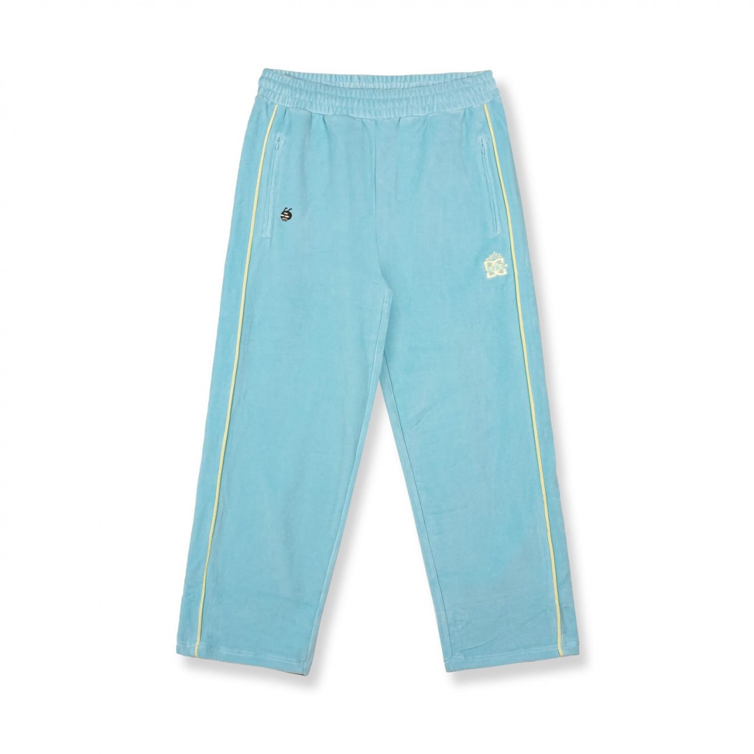 GRIMEY VELVET TRACK PANTS WIDE LEG GRVTS288-BLU Μπλε
