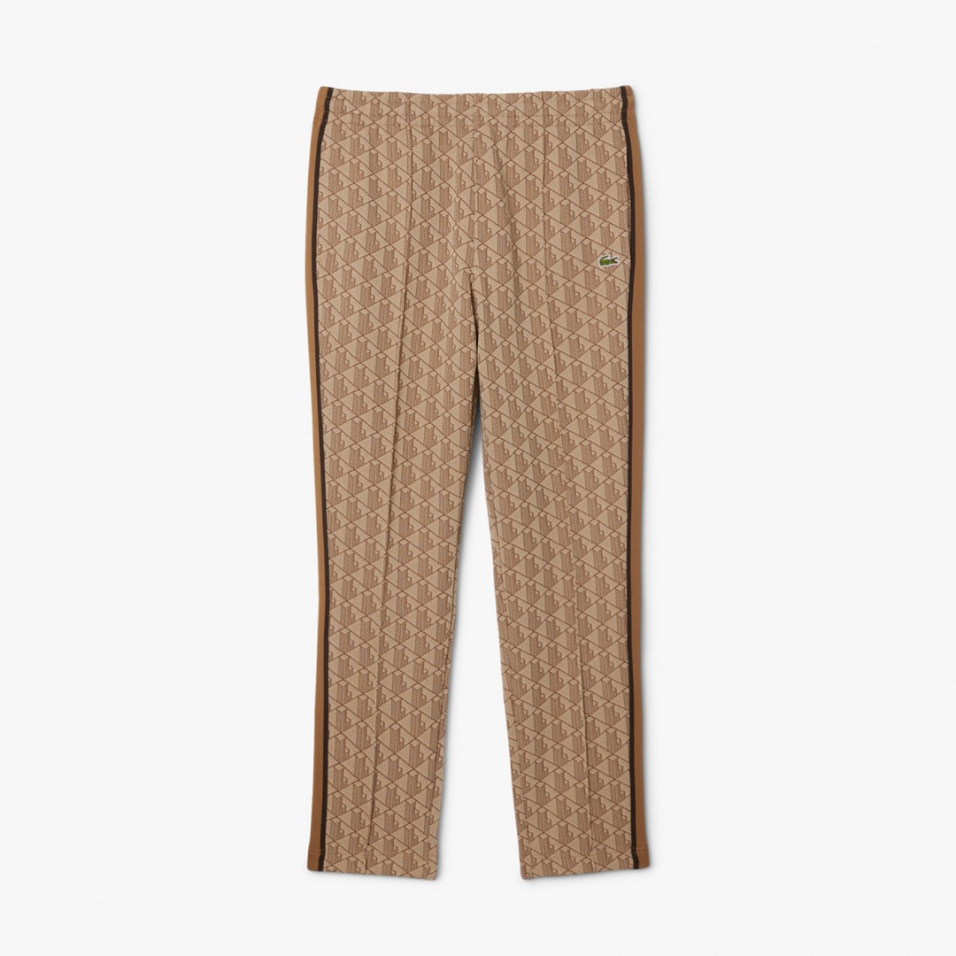 LACOSTE TRACK TROUSERS CORE COLLECTION MONOGRAM XH14406IR Μπέζ