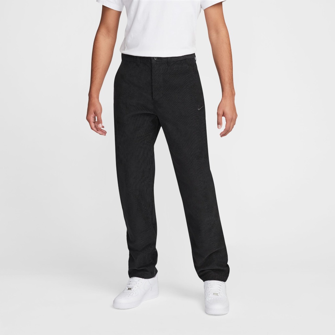 NIKE M NK CLUB CHINO CORDUROY PANT FZ0786-010 Μαύρο