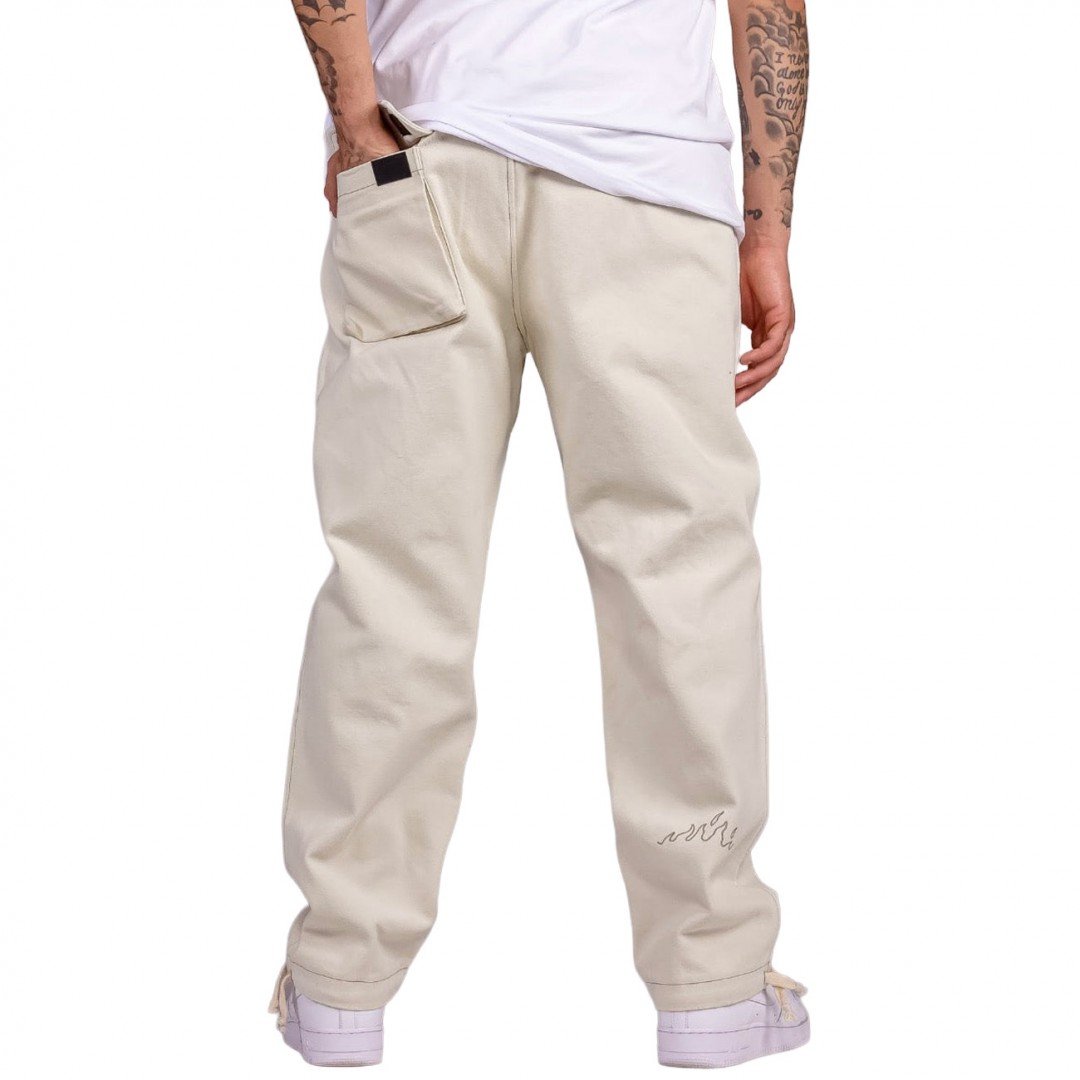 GRIMEY SNOW FOX CANVAS PANTS GRTS238-CRM Ecru