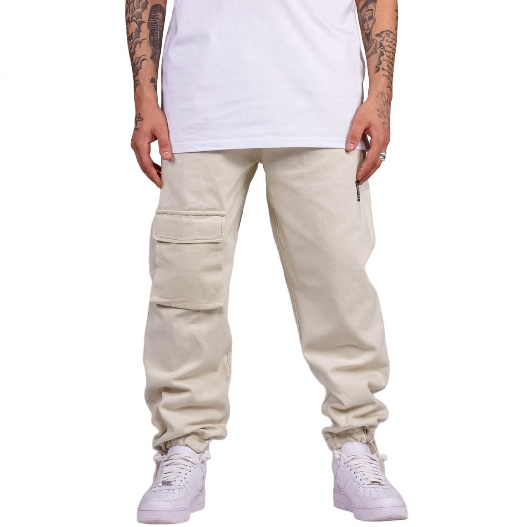 GRIMEY SNOW FOX CANVAS PANTS GRTS238-CRM Ecru