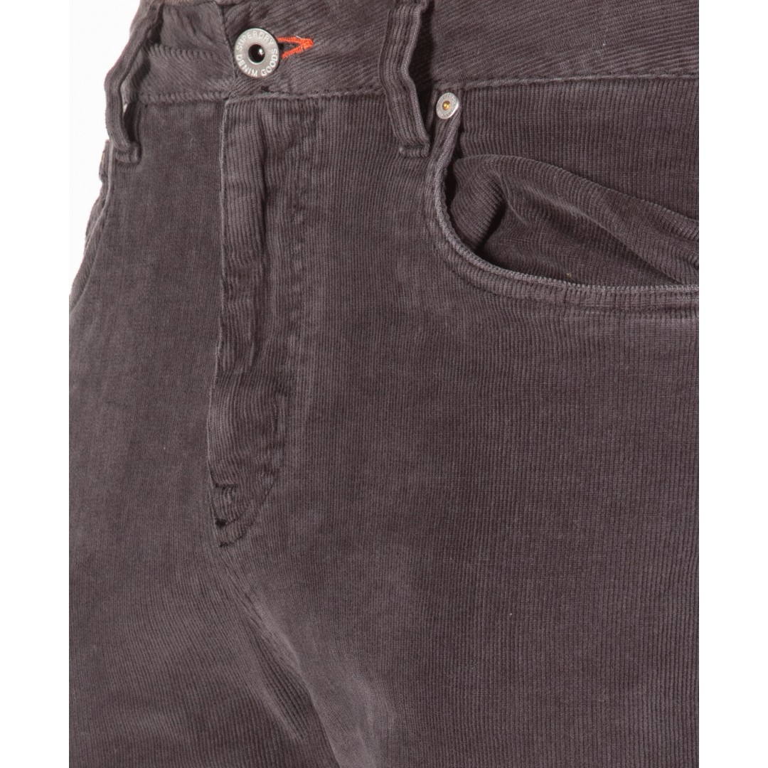 SUPERDRY SLIM TYLER CORD FIVE POCKET TROUSERS M7000021A-AFB Μαύρο