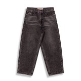 GRIMEY ROYAL PAW BIG BOY DENIM PANTS GBBDJ292-WBLK Black Image 3