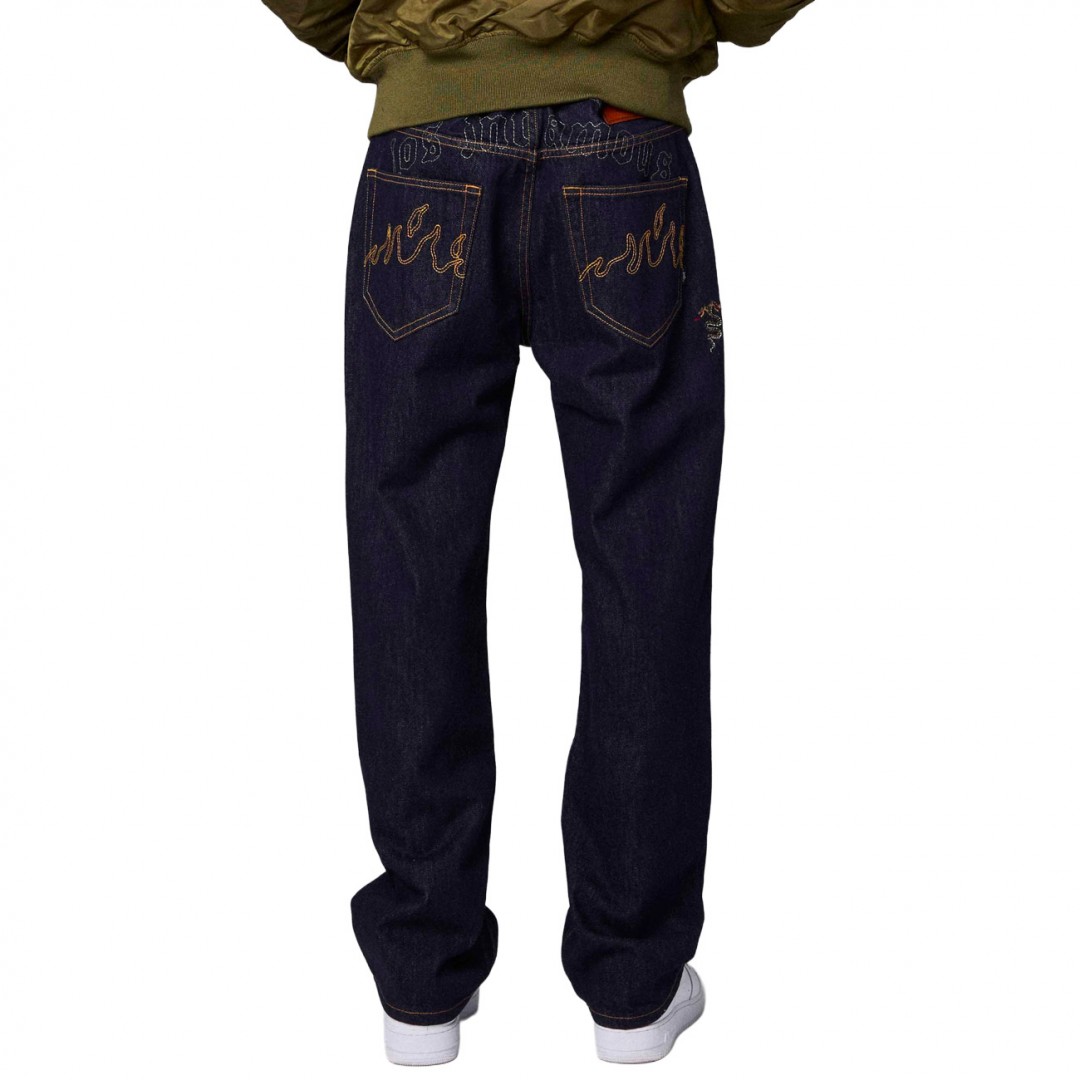 GRIMEY THE PLANET REGULAR DENIM PANTS GJLP296-RBLU Τζήν