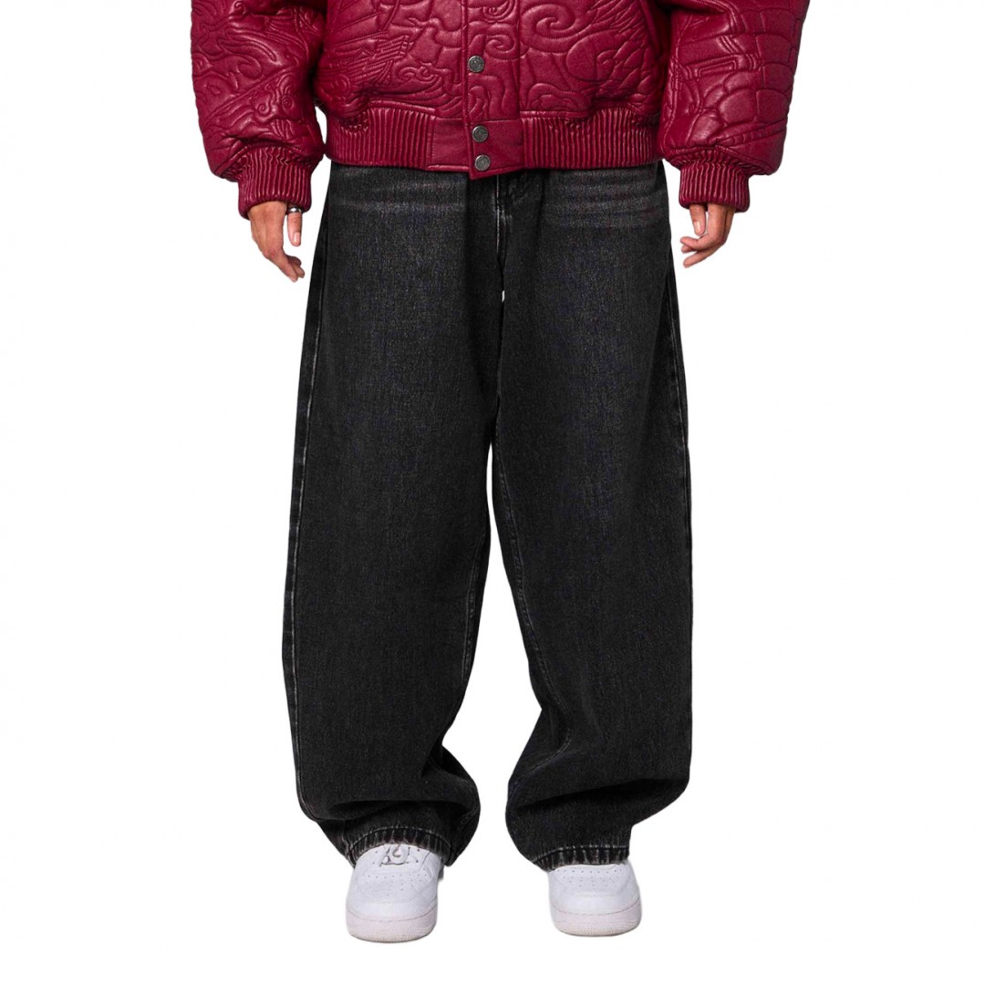 GRIMEY ROYAL PAW BIG BOY DENIM PANTS GBBDJ292-WBLK Black