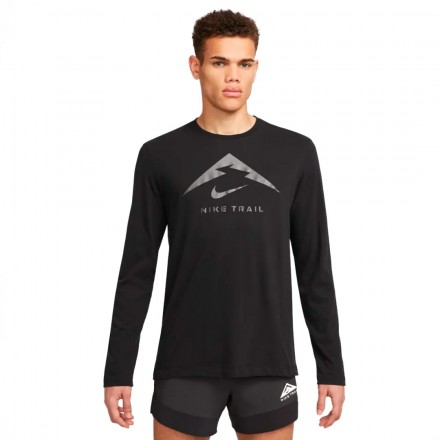 NIKE M NK DF TEE LS TRAIL FN0827-010 Black