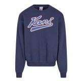KARL KANI VARSITY PRINT OS CREWNECK KM253-005-1-BLUE Blue Image 