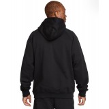NIKE M NK SWOOSH FLC HZ HOODIE DX0566-010 Black Image 0