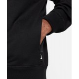 NIKE M NK SWOOSH FLC HZ HOODIE DX0566-010 Black Image 4