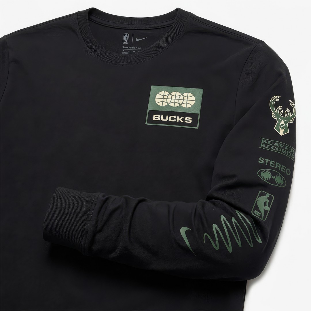 NIKE MIL M NK ES FADE LS TEE FJ0484-010 Μαύρο