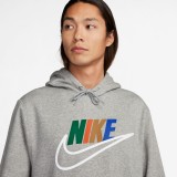 NIKE M NK CLUB BB HDY FUTURA BLOCK FZ0772-063 Γκρί Εικόνα 1