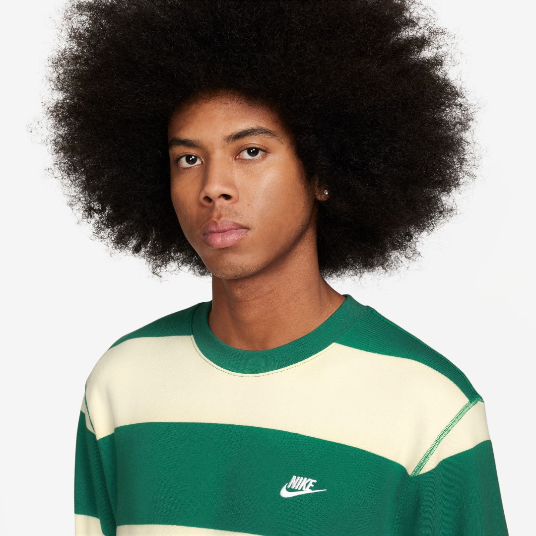 NIKE M NK CLUB STRIPE HVY FT CREW FN3106-365 Multi