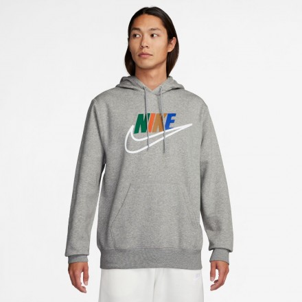 NIKE M NK CLUB BB HDY FUTURA BLOCK FZ0772-063 Γκρί
