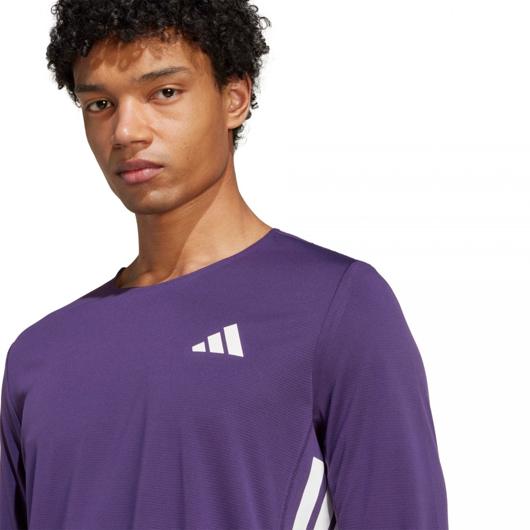 adidas Performance ADIZERO L TEE M JV7179 Μωβ