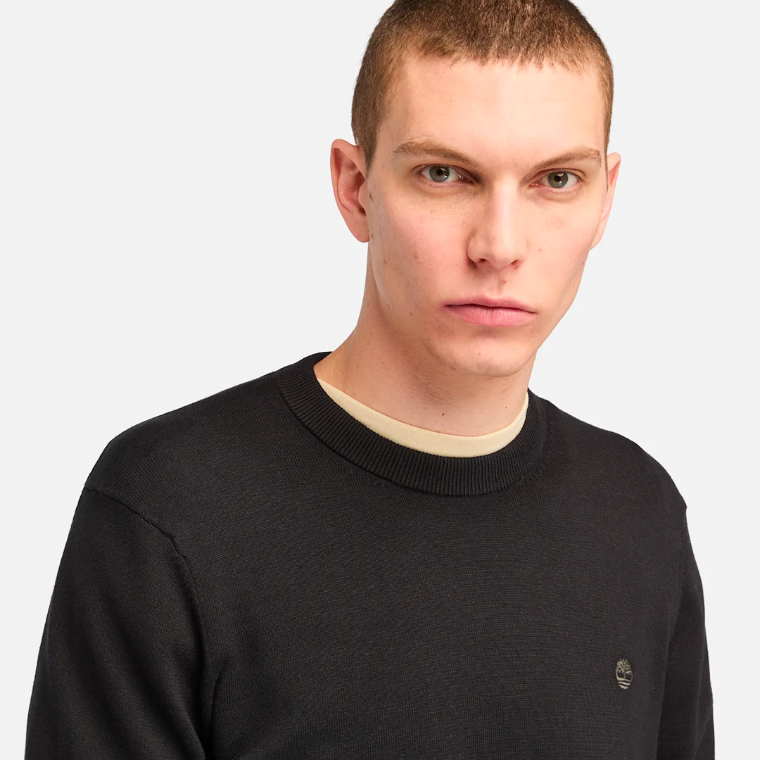 TIMBERLAND WILLIAMS RIVER COTTON YD SWEATER TB0A2BMMX65-X65 Μαύρο