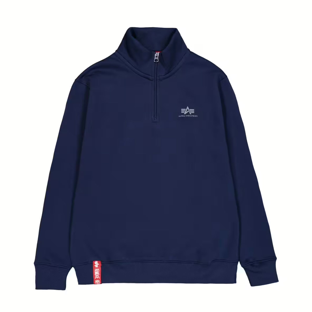 ALPHA INDUSTRIES HALF ZIP SWEATER SL 108308-697 Μπλε