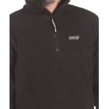 EMERSON HALF-ZIP POLAR FLEECE PULLOVER SWEATER 192.EM28.108A-BLACK Black Image 1