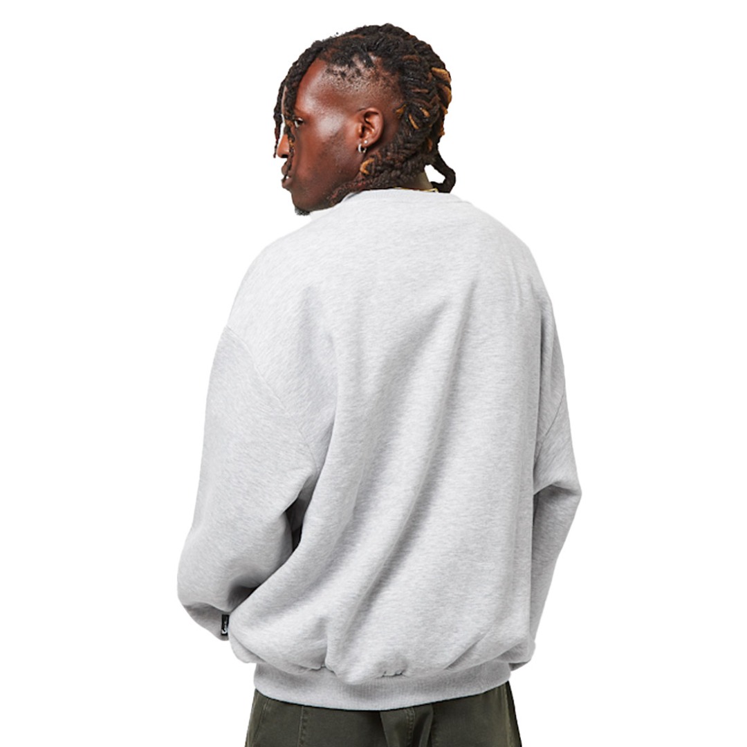 KARL KANI INSIDE OUT CREW KM244-003-2-GREY MELANGE Γκρί