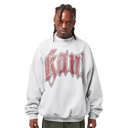 KARL KANI INSIDE OUT CREW KM244-003-2-GREY MELANGE Γκρί