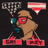 GRIMEY VOODOO CHILD THE TRY ME KNIT SWEATER GKSW616-BLK Black Image 2