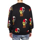 GRIMEY VOODOO CHILD THE WE SHALL KNIT SWEATER GKSW617-BLK Μαύρο Εικόνα 0