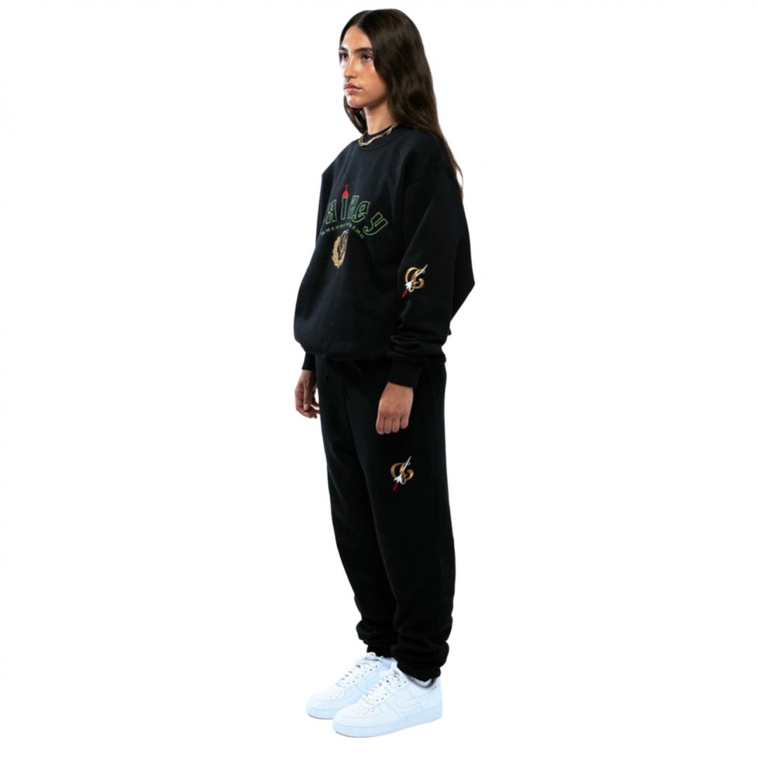 GRIMEY THE LOWER DEPTHS VINTAGE CREWNECK GSW606-BLK Μαύρο