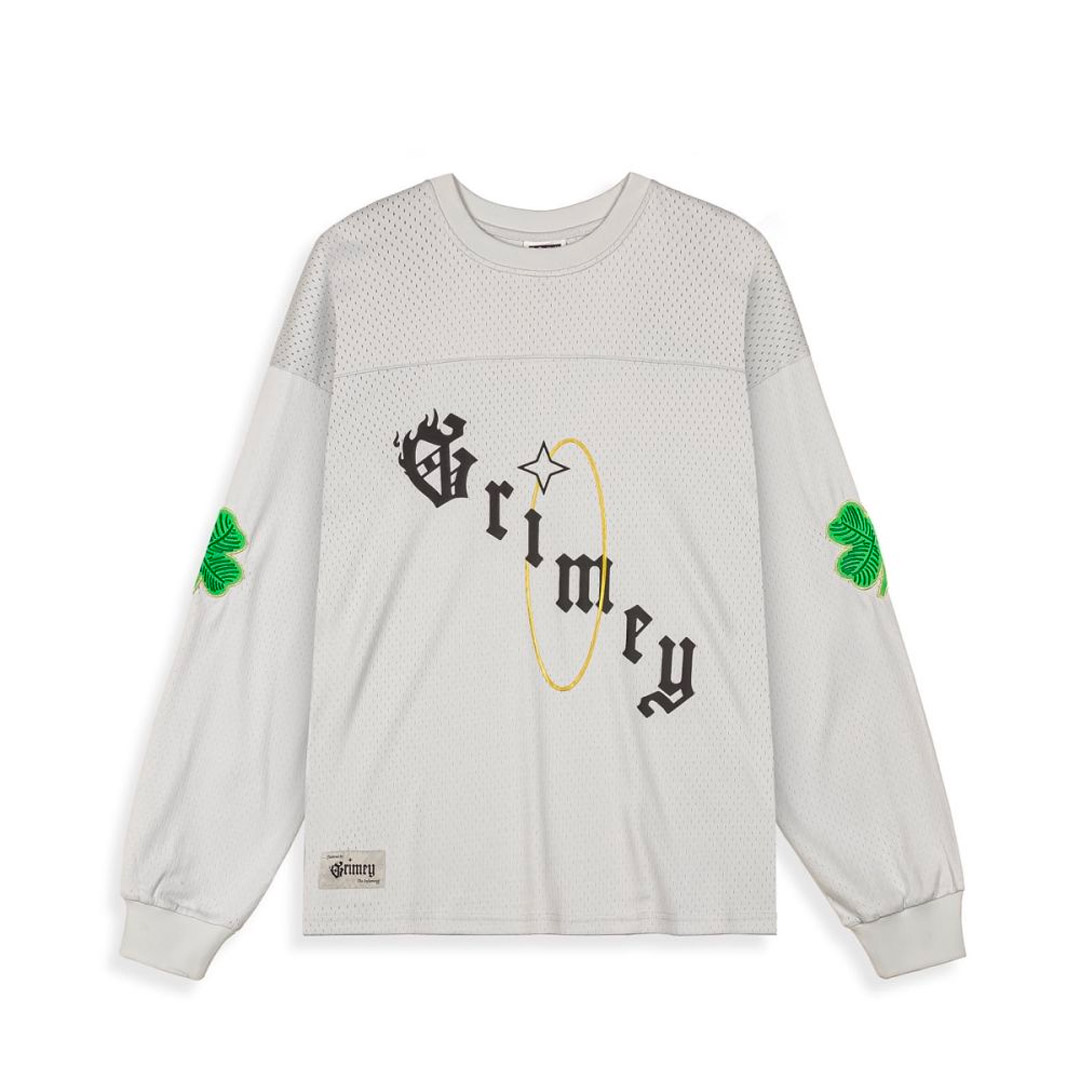 GRIMEY SAOIRSE MESH LONG SLEEVE TEE GMLS159-OWHT Εκρού