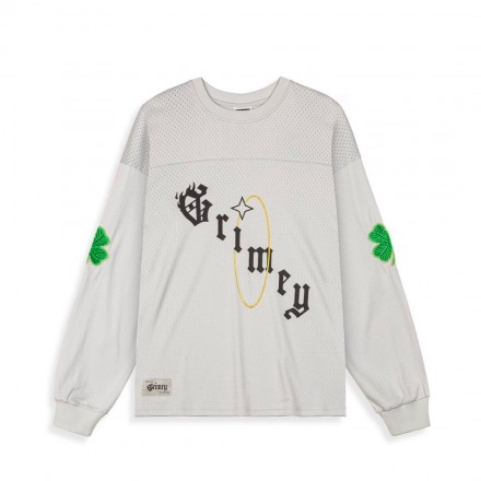 GRIMEY SAOIRSE MESH LONG SLEEVE TEE GMLS159-OWHT Εκρού