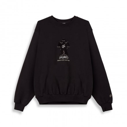 GRIMEY THE SHELTER BOXY VINTAGE CREWNECK GSW633-BLK Μαύρο