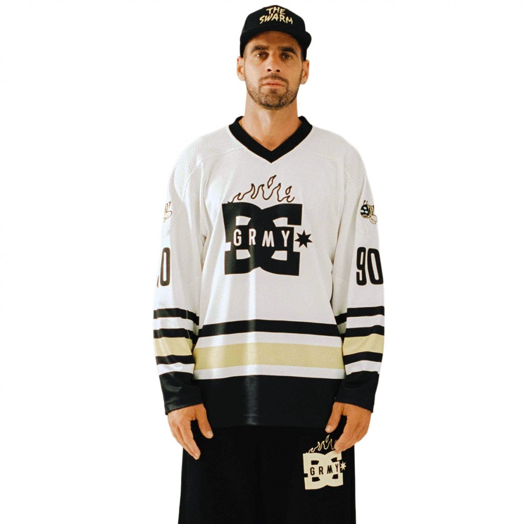 GRIMEY THE SWARM DC SHOES X GRIMEY HOCKEY JERSEY GHJ764-OWHT Πολύχρωμο