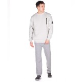 BE:NATION CREW NECK  ZIP POCKET-REVERSE KANGAROO 6302203-3A Γκρί Εικόνα 2
