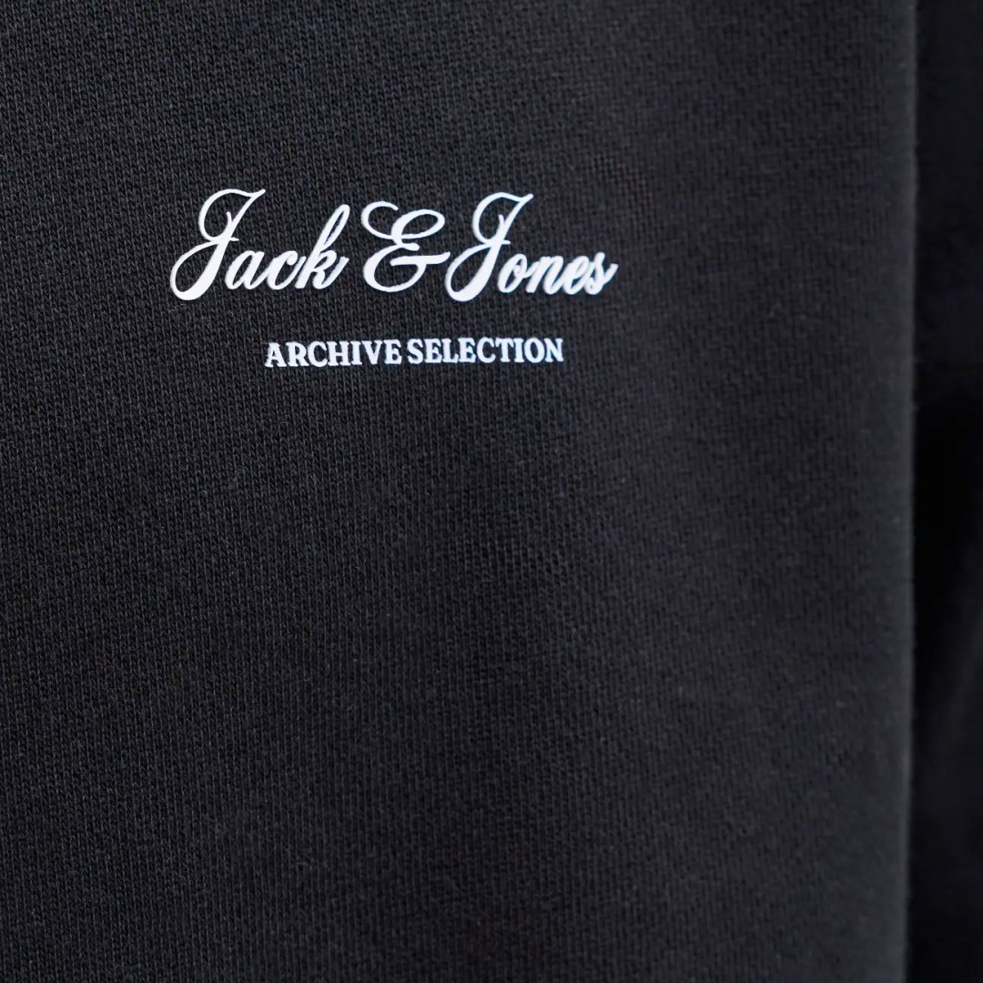 JACK & JONES JJEARCHIVE GRAPHIC SWEAT  CREW NECK NOOS 12287995-4901903 Black