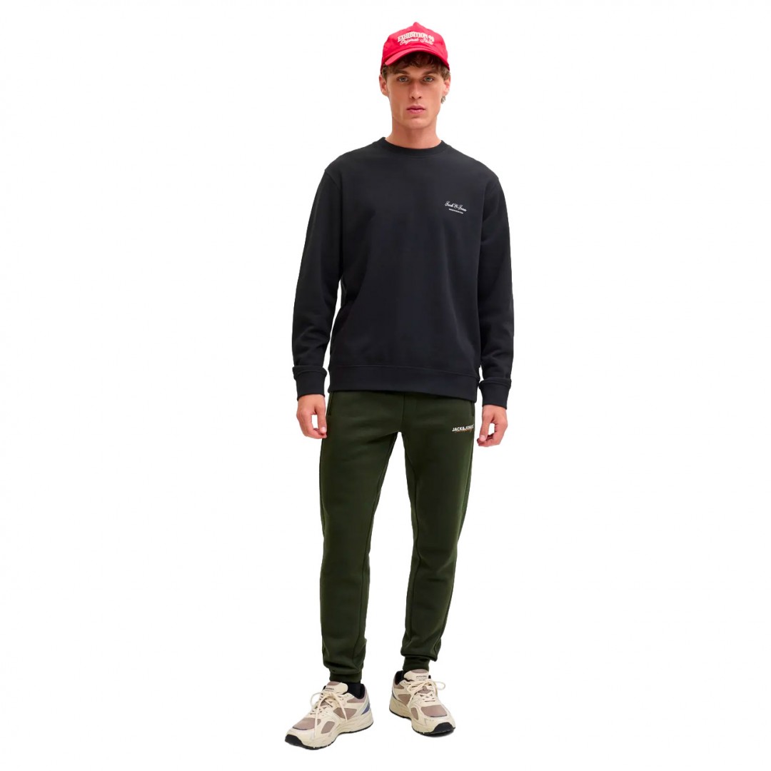 JACK & JONES JJEARCHIVE GRAPHIC SWEAT  CREW NECK NOOS 12287995-4901903 Black