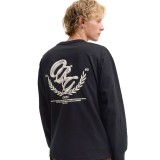 JACK & JONES JORFREDERIKSBERG BACK TEE LS CN SN 12300530-BLACK Black Image 0