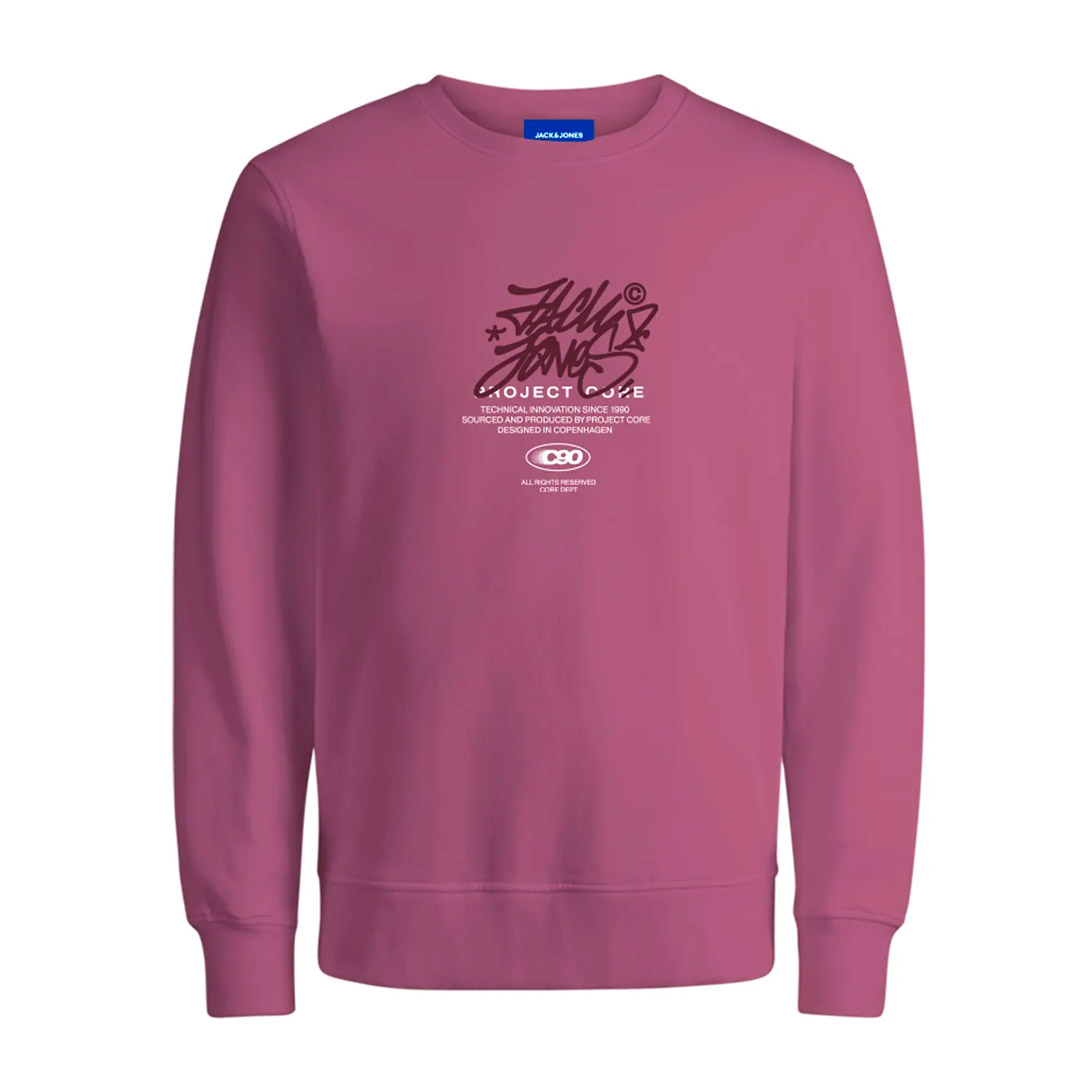 JACK & JONES JCOSCRIPTURE SWEAT CREW NECK FST 12284448-PALOMA Pink