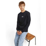 JJ REBEL JREBLINO SWEAT CREW NECK 12268877-BLACK Μαύρο Εικόνα 1