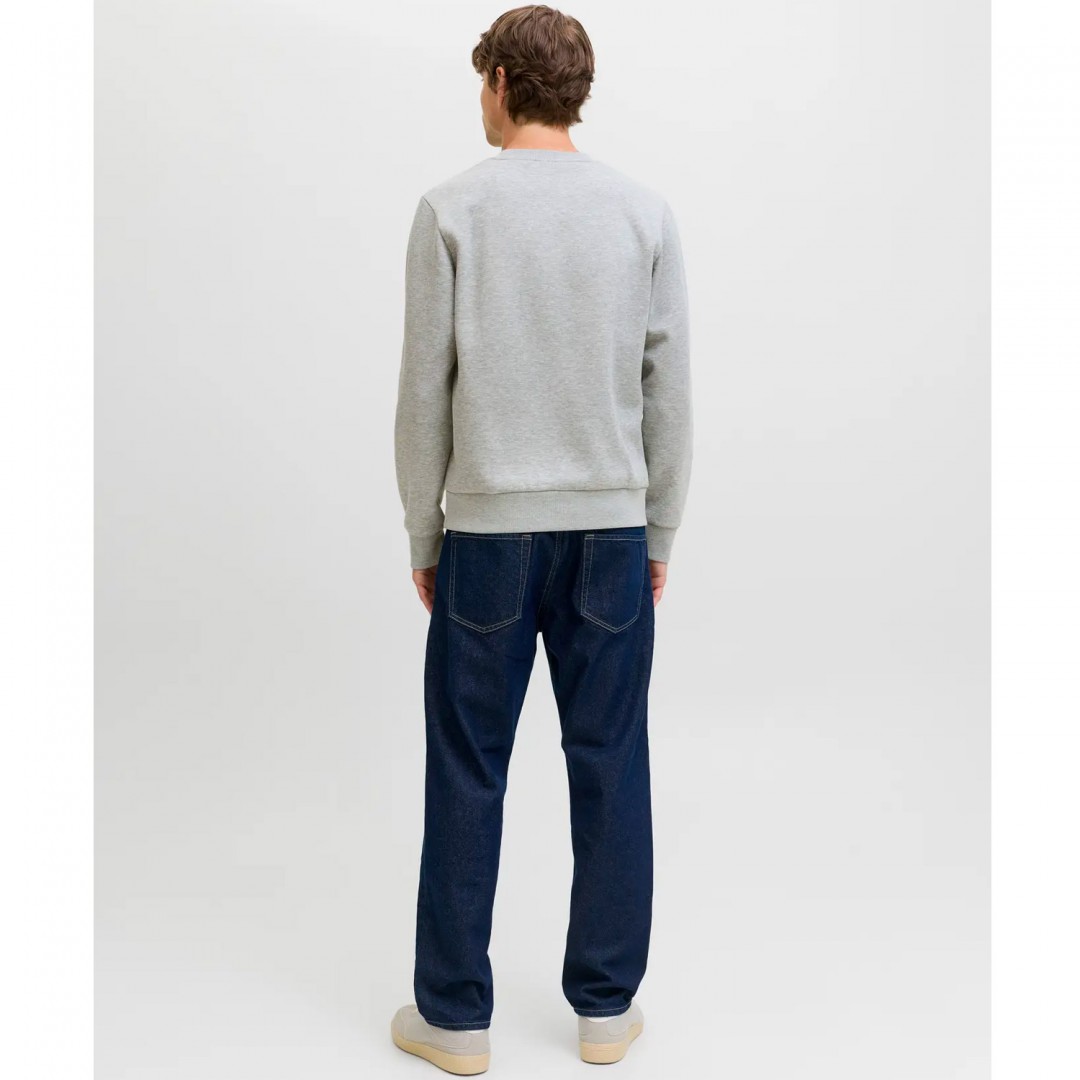 JJ REBEL JREBGRAY CREW NECK SWEAT 12286664-LIGHT GREY MELANGE Γκρί