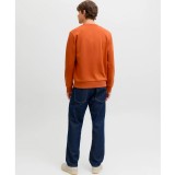 JJ REBEL JREBGRAY CREW NECK SWEAT 12286664-BOMBAY BROWN Καφέ Εικόνα 3