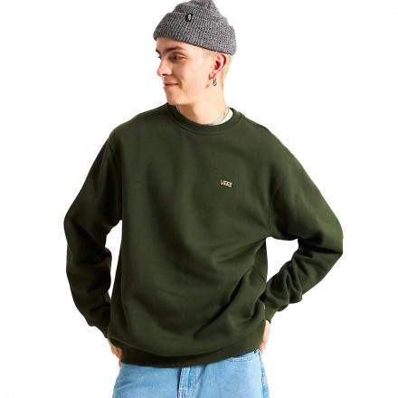 VANS LEFT CHEST II LOOSE CREW VN000P20EMU-EMU Κhaki