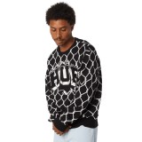 HUF BREAKTHROUGH CREWNECK SWEATER KN00557-BLACK Black Image 0