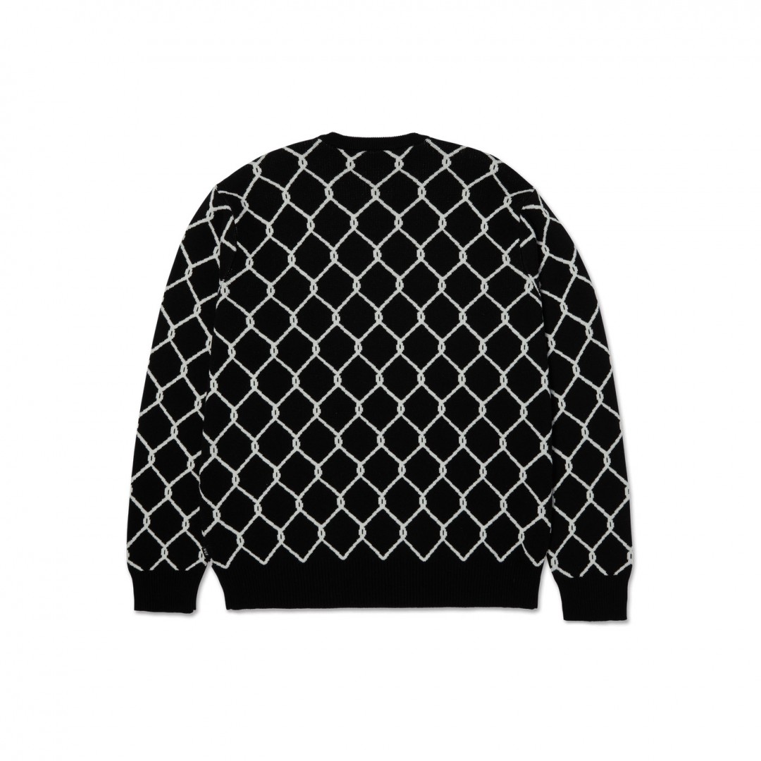 HUF BREAKTHROUGH CREWNECK SWEATER KN00557-BLACK Black