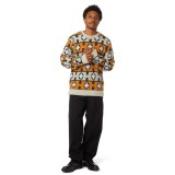 HUF SPACE AGE CREWNECK SWEATER KN00563-SUNST Πολύχρωμο Εικόνα 1
