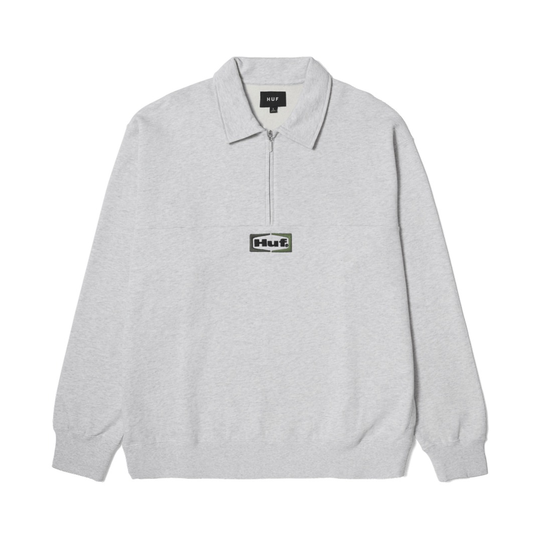 HUF SLATE QUARTER ZIP FLEECE FL00232-HTGRY Γκρί