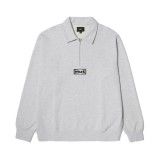 HUF SLATE QUARTER ZIP FLEECE FL00232-HTGRY Γκρί Εικόνα 