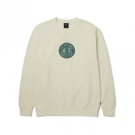 HUF TRANSIT AUTHORITY CREWNECK PF00760-BLECH Ecru
