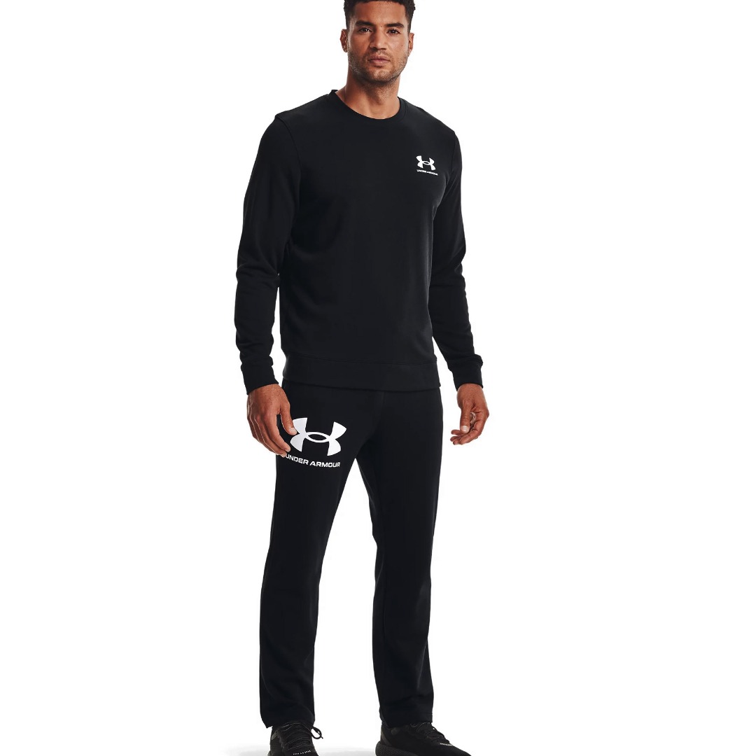 UNDER ARMOUR RIVAL TERRY LC CREW 1370404-001 Black