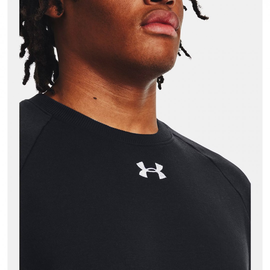 UNDER ARMOUR RIVAL FLEECE CREW 1379755-001 Black