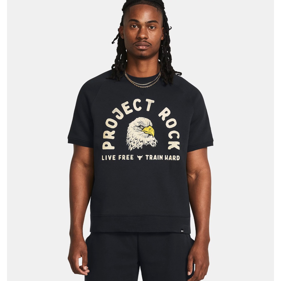 UNDER ARMOUR PJT RCK EAGLE GRPHC SS CREW 1383223-001 Black